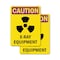 Signmission Radiation & Laser Sign, 10 in H x 7 in W, Plastic, Rectangle OS-2PACK-CR-P-710-V-10281 - alternate 1